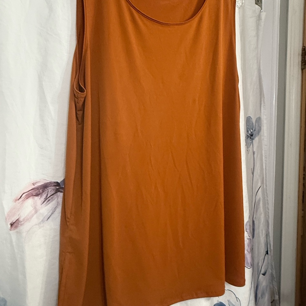 Zenana Rust Orange sleeveless Top